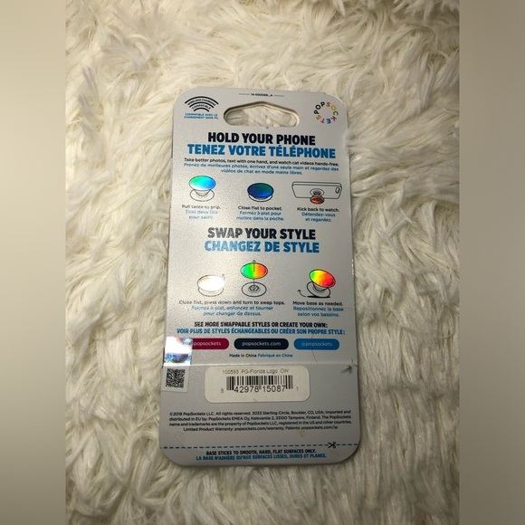 PopSocket PopGrip - Blue with Alligator Design - Picture 3 of 7